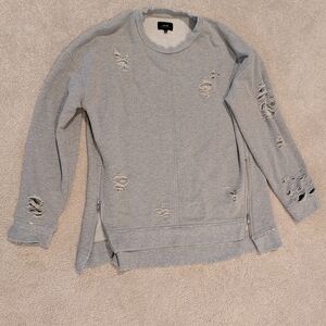 Joe's Jeans Distressed Sweatshirt, Size L